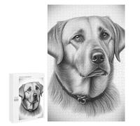 Puzzle Per Adolescenti 1000 PCS Labrador Drawing Puzzle Per Adolescenti Giochi Rilassanti Assemblaggio Di Modelli Regali Unici Per Compleanno E Natale 1000 PCS