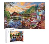 Puzzle Per Adolescenti 1000 PCS Lakefront Sunset Puzzle Puzzle Per Adulti Giochi Rilassanti Ma Divertenti E Umoristici Sfida Da Completare 1000 PCS
