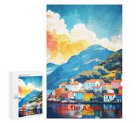 Puzzle per Adolescenti 1000 PCS Le Azzorre Art Puzzle per Adulti Gioco Di Ingegio Decorazione della Casa Regali per Ridurre Lo Stress 1000 PCS