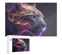 Puzzle Per Adolescenti 1000 PCS Leopard in Abstract Art Puzzle, Gioco Rompicapo, Regalo Di Compleanno, Attività Divertenti Da Fare A Casa, 1000 PCS
