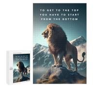 Puzzle Per Adolescenti 1000 PCS Lion's Journey to The Summit Puzzle Per Adulti Giochi Rilassanti Per Divertimento in Famiglia Regali Di Natale E Compleanno 1000 PCS