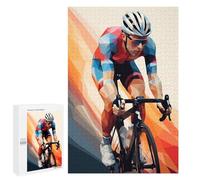 Puzzle Per Adolescenti 1000 PCS Low Poly Cyclist Puzzle Per Adolescenti Giochi Rilassanti Assemblaggio Di Modelli Regali Unici Per Compleanno E Natale 1000 PCS