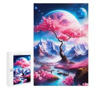 Puzzle Per Adolescenti 1000 PCS Magic Pink Tree Puzzle Giochi Rilassanti Decorazione Per La Casa Regali Unici Per Compleanno 1000 PCS