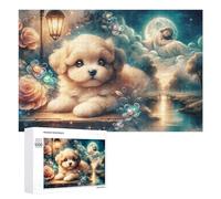 Puzzle Per Adolescenti 1000 PCS Magical Night Puppy Dreamscape Puzzle Per Adulti Giochi Rilassanti Ma Divertenti E Umoristici Sfida Da Completare 1000 PCS