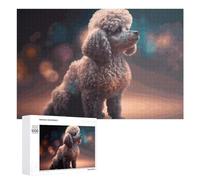Puzzle Per Adolescenti 1000 PCS Magical Poodle in Celestial Light Puzzle Per Adulti Gioco Rompicapo Difficile Difficile Unico Compleanno E Regali 1000 PCS