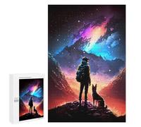 Puzzle per Adolescenti 1000 PCS Man and His Dog Universe Puzzle per Adulti Giochi Rilassanti Sfida Difficile Sfida Educativa 1000 PCS