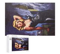 Puzzle Per Adolescenti 1000 PCS Marilyn Monroe in Black Leather Suit Puzzle Per Adulti Gioco Rompicapo Difficile Difficile Unico Compleanno E Regali 1000 PCS