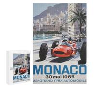 Puzzle per Adolescenti 1000 PCS Monaco Grand Prix 1966 Puzzle per Adulti Gioco Di Ingegio Decorazione della Casa Regali per Ridurre Lo Stress 1000 PCS