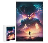 Puzzle Per Adolescenti 1000 PCS Monstrous Confrontation Puzzle Per Adulti Giochi Rilassanti Per Divertimento in Famiglia Regali Di Natale E Compleanno 1000 PCS