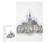 Puzzle per Adolescenti 1000 PCS Mont Saint Michel Puzzle per Adulti Giochi Rilassanti Sfida Difficile Sfida Educativa 1000 PCS