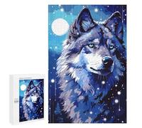 Puzzle Per Adolescenti 1000 PCS Moon Wolf Retro Pixel Art Puzzle Per Adulti Giochi Divertenti Perfetto Per Decorare E Fare Regali A Tutta La Famiglia 1000 PCS