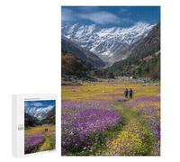 Puzzle Per Adolescenti 1000 PCS Mountain Valley Flowers Hike -1 Puzzle Per Adulti Puzzle Per Divertimento in Famiglia Aiuta Ad Allenare Il Cervello Ottimo Regalo Per I Giocatori 1000 PCS