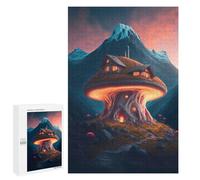 Puzzle Per Adolescenti 1000 PCS Mystical Mushroom House Puzzle Giochi Rilassanti Decorazione Per La Casa Regali Unici Per Compleanno 1000 PCS