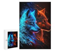 Puzzle Per Adolescenti 1000 PCS Mystical Wolf Abstract Puzzle Per Adolescenti Giocattoli Antistress Assemblaggio Di Modelli Regali Unici Per Compleanno E Natale 1000 PCS
