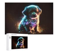 Puzzle Per Adolescenti 1000 PCS Neon Pup Glowing in The Dark Puzzle Divertenti Da Assemblare, Modelli, Regali Unici Per Compleanno E Natale 1000 PCS