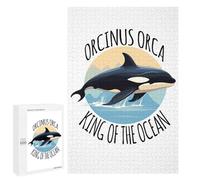 Puzzle Per Adolescenti 1000 PCS Orcinus Orca King of The Ocean Puzzle Per Adulti Giochi Rilassanti Decorazione Per La Casa Regali Unici Per Compleanno E Natale 1000 PCS