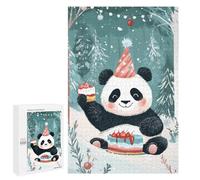 Puzzle Per Adolescenti 1000 PCS Panda Birthday in The Woods Puzzle Per Adulti Giochi Rilassanti Gara Di Velocità Manuale Sfida Da Completare 1000 PCS