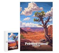 Puzzle Per Adolescenti 1000 PCS Petrified Forest National Park Illustration Puzzle Per Adulti Giochi Rilassanti Analisi E Logica Divertimento Attività A Casa, 1000 PCS