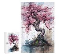 Puzzle Per Adolescenti 1000 PCS Pink Cherry Blossoms Puzzle Per Adulti Giochi Rilassanti Sfida Difficile Attività Divertenti A Casa 1000 PCS