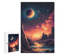 Puzzle Per Adolescenti 1000 PCS Pixelated Alien Landscape Puzzle, Gioco Rompicapo, Regalo Di Compleanno, Attività Divertenti Da Fare A Casa, 1000 PCS