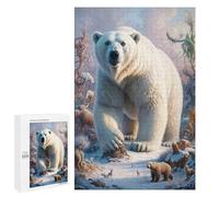 Puzzle Per Adolescenti 1000 PCS Polar Bear Ice King Puzzle Per Adolescenti Giochi Rilassanti Assemblaggio Di Modelli Regali Unici Per Compleanno E Natale 1000 PCS