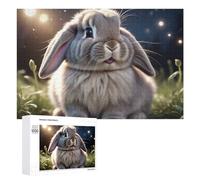 Puzzle Per Adolescenti 1000 PCS Puzzle Glowing Garden Bunny Puzzle Per Adulti Giocattoli Antistress Sfida Difficile Regali Unici Per Compleanno 1000 PCS
