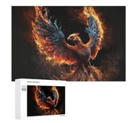 Puzzle Per Adolescenti 1000 PCS Puzzle Phoenix Rising Fire And Flame Artwork Puzzle Per Adulti Giocattoli Antistress Sfida Difficile Regali Unici Per Compleanno 1000 PCS