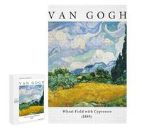 Puzzle Per Adolescenti 1000 PCS Puzzle Wheat Field with Cypresses Puzzle Per Adulti Gioco Per Famiglie Un'opera D'arte Per Compleanno, Natale 1000 PCS