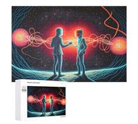 Puzzle Per Adolescenti 1000 PCS Quantum Entanglement A Cosmic Dance Puzzle Per Adulti Giocattolo Decorazione Da Parete Vacanza A Casa Passatempo Per Compleanno, Natale 1000 PCS
