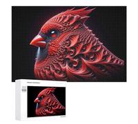 Puzzle Per Adolescenti 1000 PCS Red Cardinal Bird Artwork Puzzle Antistress Decorazione Per La Casa Regali Unici Per Compleanno E Natale 1000 PCS