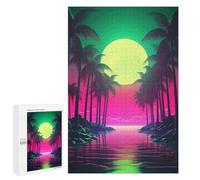 Puzzle Per Adolescenti 1000 PCS Retro Synthwave Chronicles Puzzle Per Adulti Gioco Rompicapo Difficile Difficile Unico Compleanno E Regali 1000 PCS