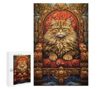 Puzzle Per Adolescenti 1000 PCS Royal Cat Throne Decor-7 Puzzle Per Adulti Puzzle Per Divertimento in Famiglia Aiuta Ad Allenare Il Cervello Ottimo Regalo Per I Giocatori 1000 PCS