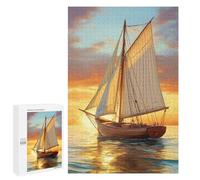 Puzzle Per Adolescenti 1000 PCS Sailing Into Sunset Puzzle Per Adulti Giochi Rilassanti Sfida Difficile Attività Divertenti A Casa 1000 PCS