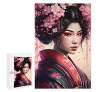 Puzzle Per Adolescenti 1000 PCS Sakura Geisha Puzzle Per Adulti Giochi Rilassanti Decorazione Per La Casa Regali Unici Per Compleanno E Natale 1000 PCS