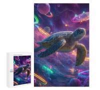 Puzzle Per Adolescenti 1000 PCS Space Turtle Adventure Puzzle Per Adolescenti Sfida Difficile Allena La Tua Mente E Le Tue Mani Rompicapo Giochi Per Famiglie 1000 PCS