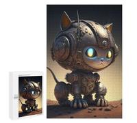 Puzzle Per Adolescenti 1000 PCS Steampunk Cat Robot-2 Puzzle Per Adulti Giocattolo Decorazione Da Parete Vacanza A Casa Passatempo Per Compleanno, Natale 1000 PCS