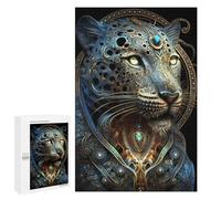Puzzle Per Adolescenti 1000 PCS Steampunk Leopard Ritratto Puzzle Per Adulti Pratico Gioco Per Migliorare La Memoria Divertenti Attività Per La Casa 1000 PCS