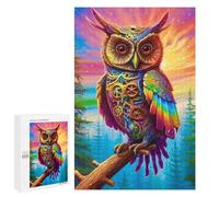 Puzzle Per Adolescenti 1000 PCS Steampunk Owl Artwork-3 Puzzle, Gioco Rompicapo, Regalo Di Compleanno, Attività Divertenti Da Fare A Casa, 1000 PCS