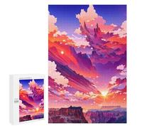 Puzzle Per Adolescenti 1000 PCS Sunset Canyon Dreamscape Puzzle, Gioco Rompicapo, Regalo Di Compleanno, Attività Divertenti Da Fare A Casa, 1000 PCS