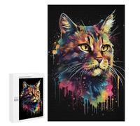 Puzzle Per Adolescenti 1000 PCS The Asheera Cats Colorful Puzzle Divertenti Da Assemblare, Modelli, Regali Unici Per Compleanno E Natale 1000 PCS