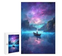 Puzzle Per Adolescenti 1000 PCS The Man in The Canoe Puzzle Per Adulti, Gioco Rompicapo, Decorazione Perfetta, Divertimento A Casa, Attività, 1000 PCS