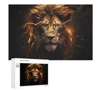 Puzzle Per Adolescenti 1000 PCS Thundering Majesty The Lion's Roar Puzzle Per Adulti Giochi Rilassanti Decorazione Da Parete Ottimo Regalo Per I Giocatori 1000 PCS