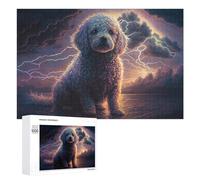 Puzzle Per Adolescenti 1000 PCS Thunderstorm Poodle Painting -2 Puzzle Per Adolescenti Giocattoli Antistress Assemblaggio Di Modelli Regali Unici Per Compleanno E Natale 1000 PCS