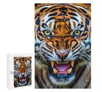 Puzzle Per Adolescenti 1000 PCS Tiger Angry Puzzle Per Adulti Gioco Rompicapo Difficile Difficile Unico Compleanno E Regali 1000 PCS