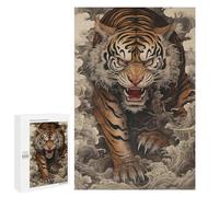 Puzzle Per Adolescenti 1000 PCS Tiger Rising from Waves Puzzle Per Adulti Gioco Rompicapo Difficile Difficile Unico Compleanno E Regali 1000 PCS