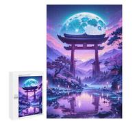Puzzle per Adolescenti 1000 PCS Tranquility Torii Gate Puzzle per Adulti Giocattoli Antistress per Divertimento Famiglia Interazione tra Genitori E Figli 1000 PCS
