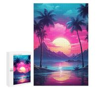 Puzzle Per Adolescenti 1000 PCS Tropic Twilight Grooves Puzzle Per Adulti Gioco Rompicapo Difficile Difficile Unico Compleanno E Regali 1000 PCS