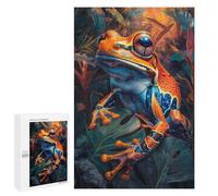 Puzzle Per Adolescenti 1000 PCS Tropical Orange Frog Puzzle Divertenti Da Assemblare, Modelli, Regali Unici Per Compleanno E Natale 1000 PCS