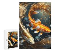 Puzzle Per Adolescenti 1000 PCS Two Fish in Harmony Puzzle Giochi Rilassanti Decorazione Per La Casa Regali Unici Per Compleanno 1000 PCS