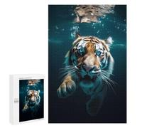 Puzzle Per Adolescenti 1000 PCS Underwater Tiger Encounter Puzzle Per Adulti Giochi Rilassanti Per Divertimento in Famiglia Regali Di Natale E Compleanno 1000 PCS